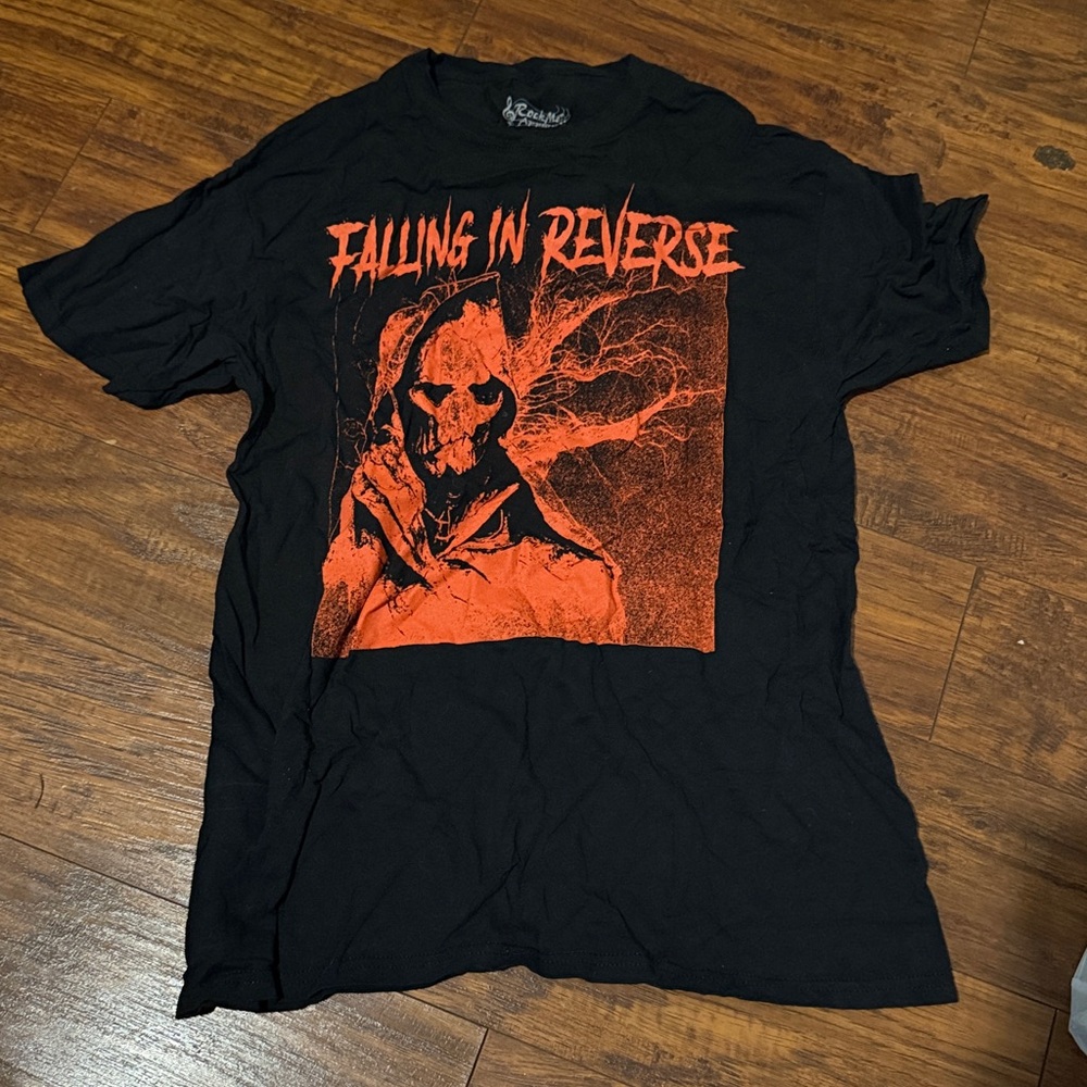 Falling In Reverse  REVAMPED Black T-Shirt 100% Cotton L tee